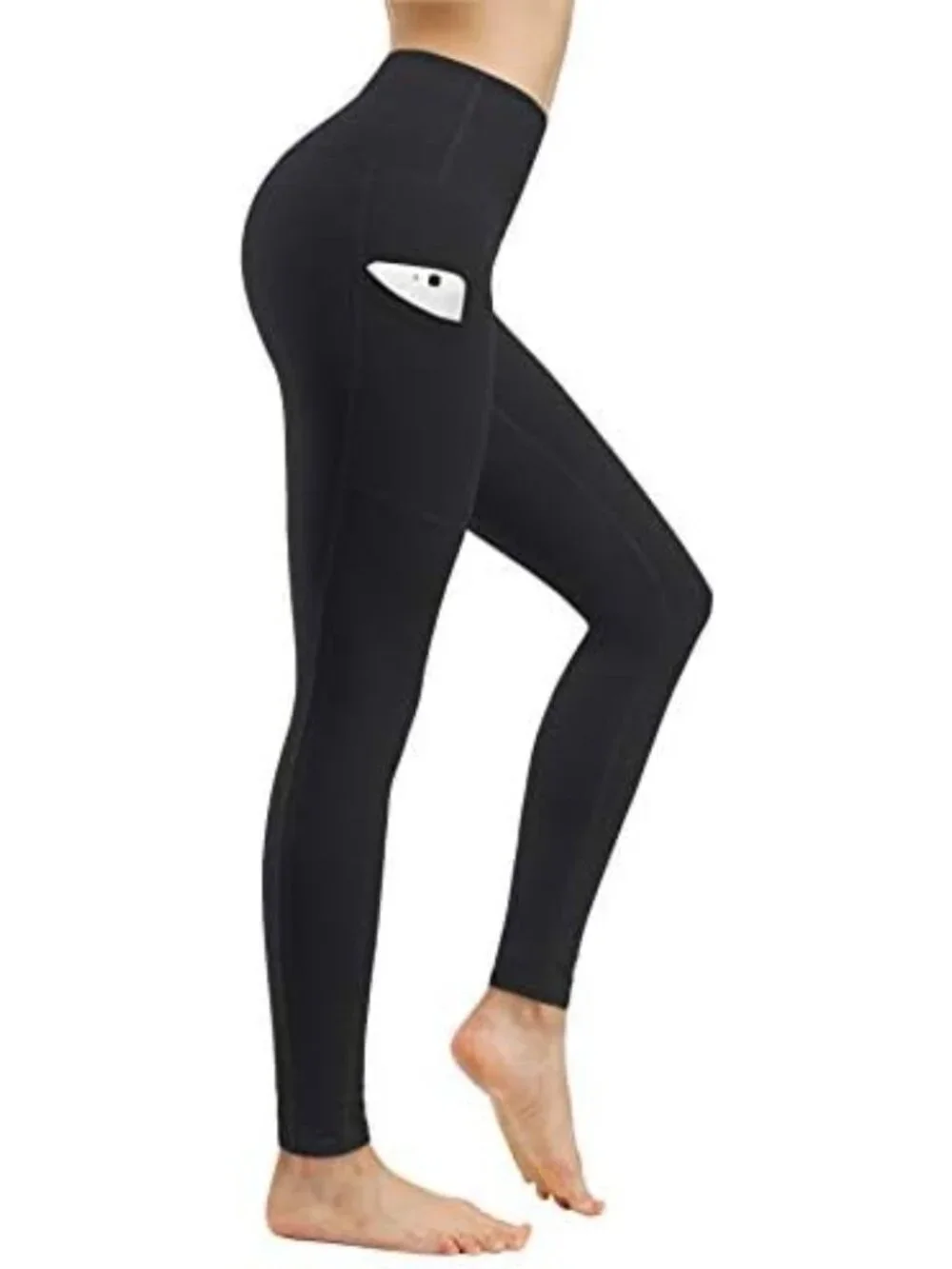 High Waist Yoga Pants with Pockets - 2 Pack Workout Leggings for Women